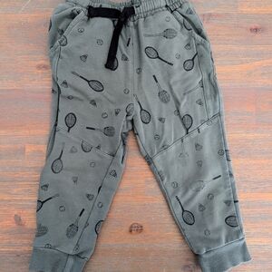 Tag Kids Racket Print Jogger Pants - Gray